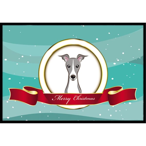 Carolines Treasures Italian Greyhound Merry Christmas Indoor and Outdoor Mat- 24 x 36 in. BB1546JMAT - main